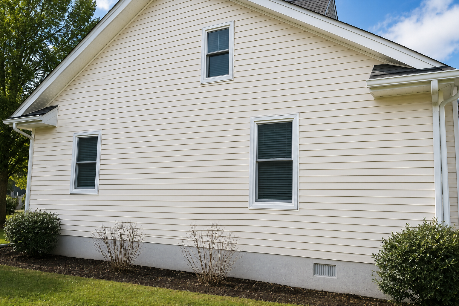 House exterior after professional cleaning